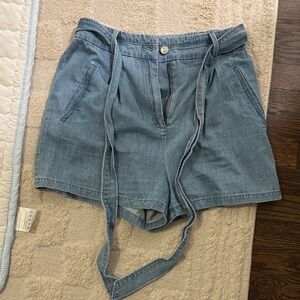 BB Dakota by Steve Madden Light Blue High Waist Shorts